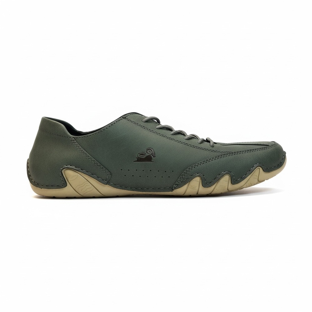 Dbeck AUS Men’s Size 10 Green Leather Minimalist Walking Sneakers